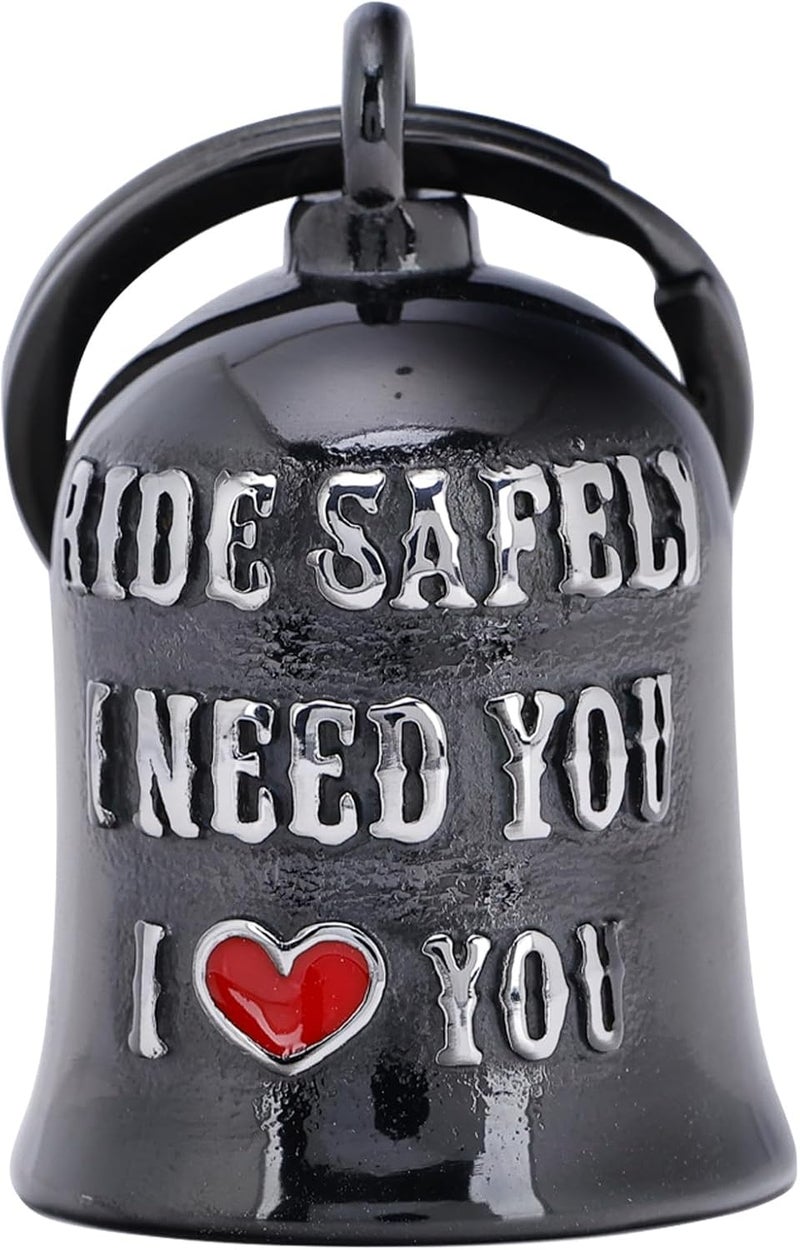 CYZBTBl Motorcycle for Bells - Motorcycle Angel Bell for Men Women,Bell Biker Accessory,Guard Riding Safety - Image 1